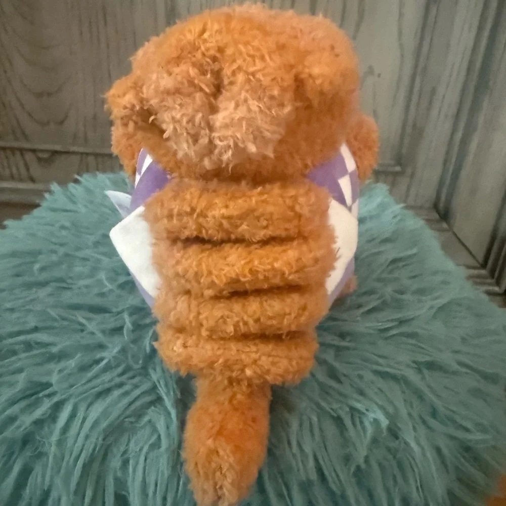 Tan and Brown Plush Toy for Small Pets